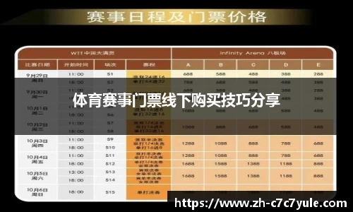 体育赛事门票线下购买技巧分享